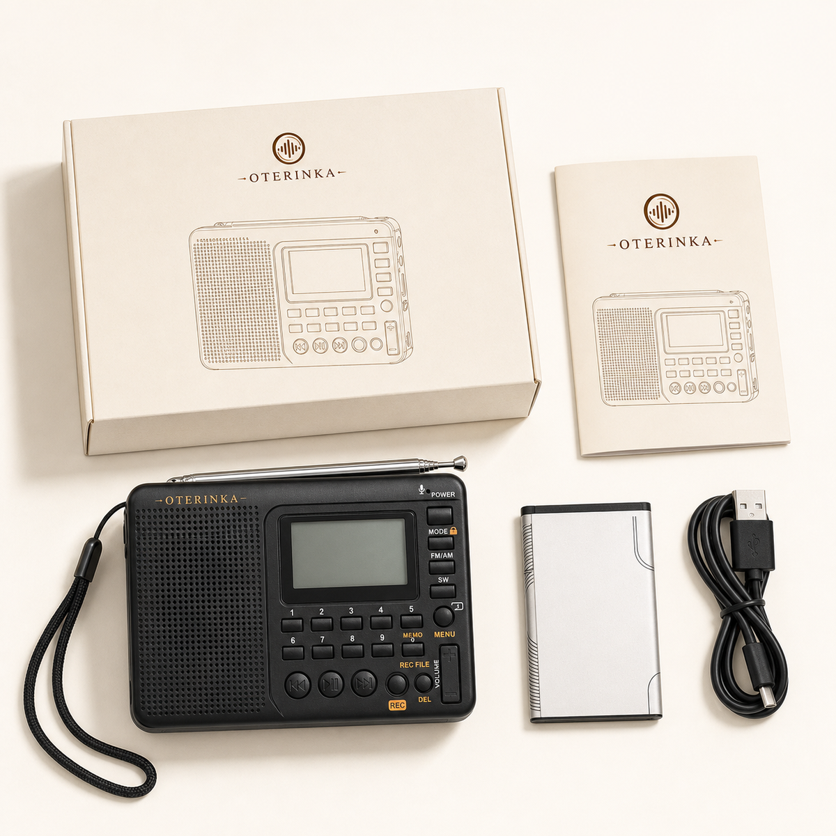 OTERINKA radio audio — contenu du coffret Image
